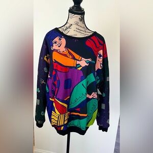 DISNEY Hocus Pocus Sweatshirt Women Size Small 🐈‍⬛🔮✨🎃